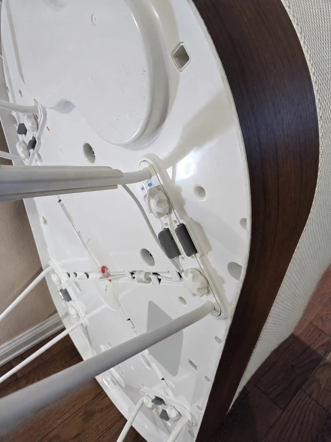 Leg attachments underneath our SNOO