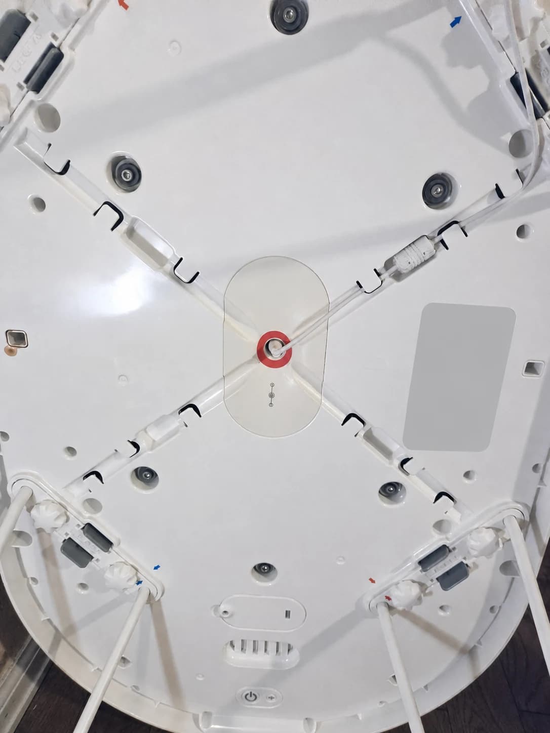 Power cord underneath our SNOO