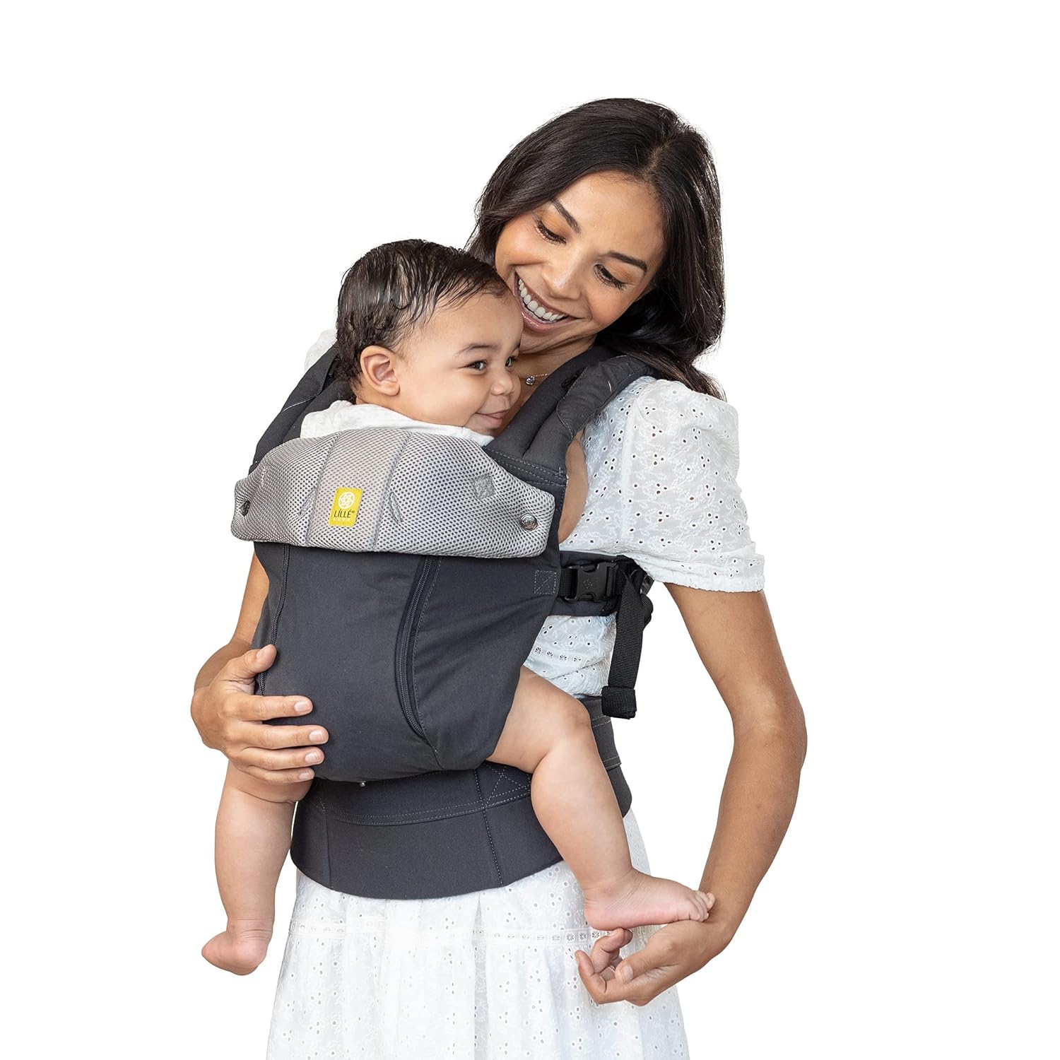 LILLEbaby Complete All Seasons Ergonomic Baby Carrier Charcoal and Silver