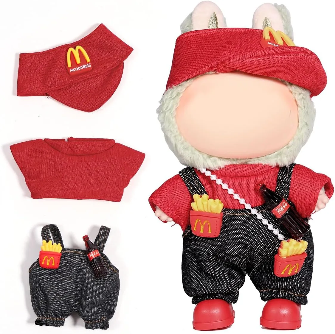 Labubu in doll clothes