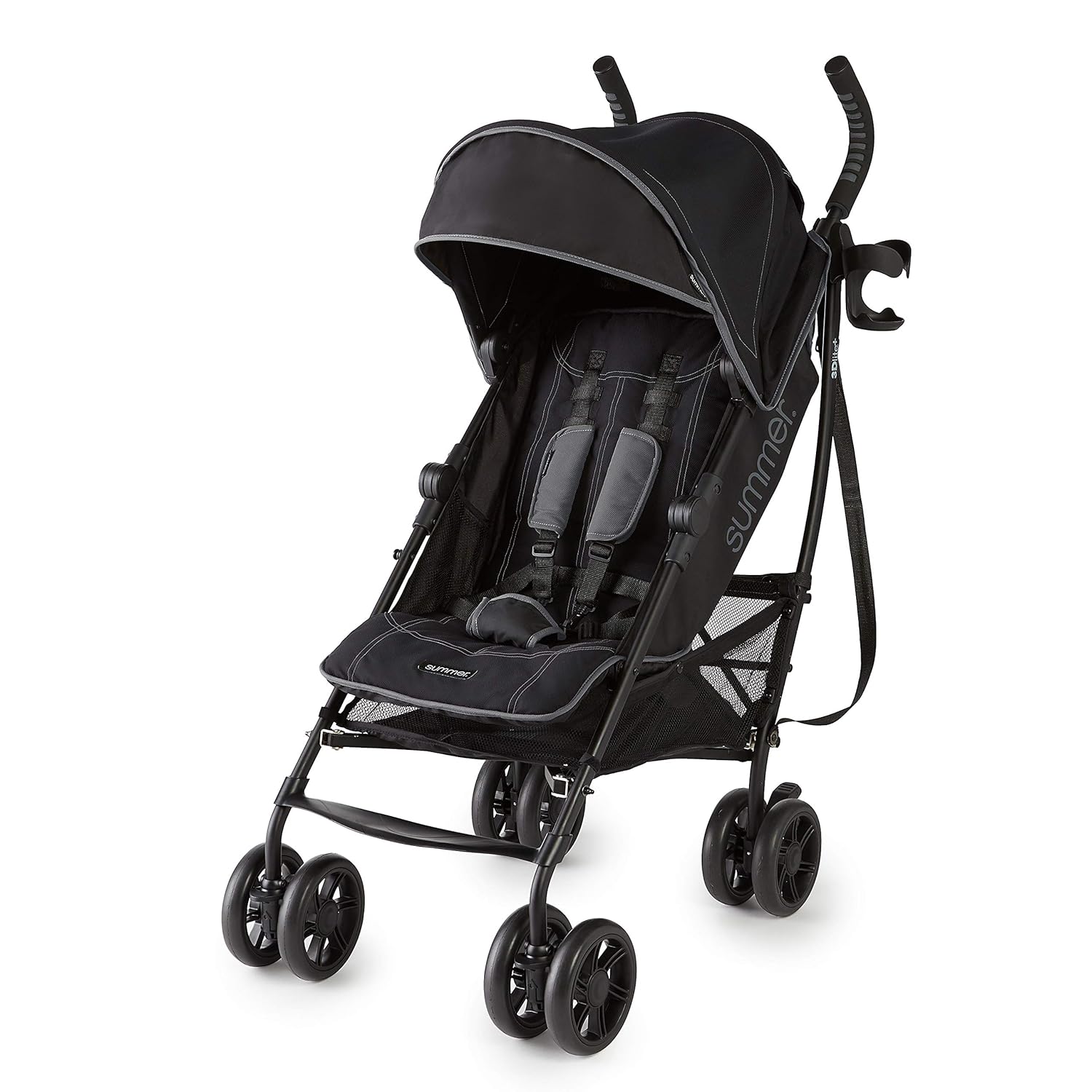 Summer Infant 3Dlite+ Convenience Stroller Matte Black
